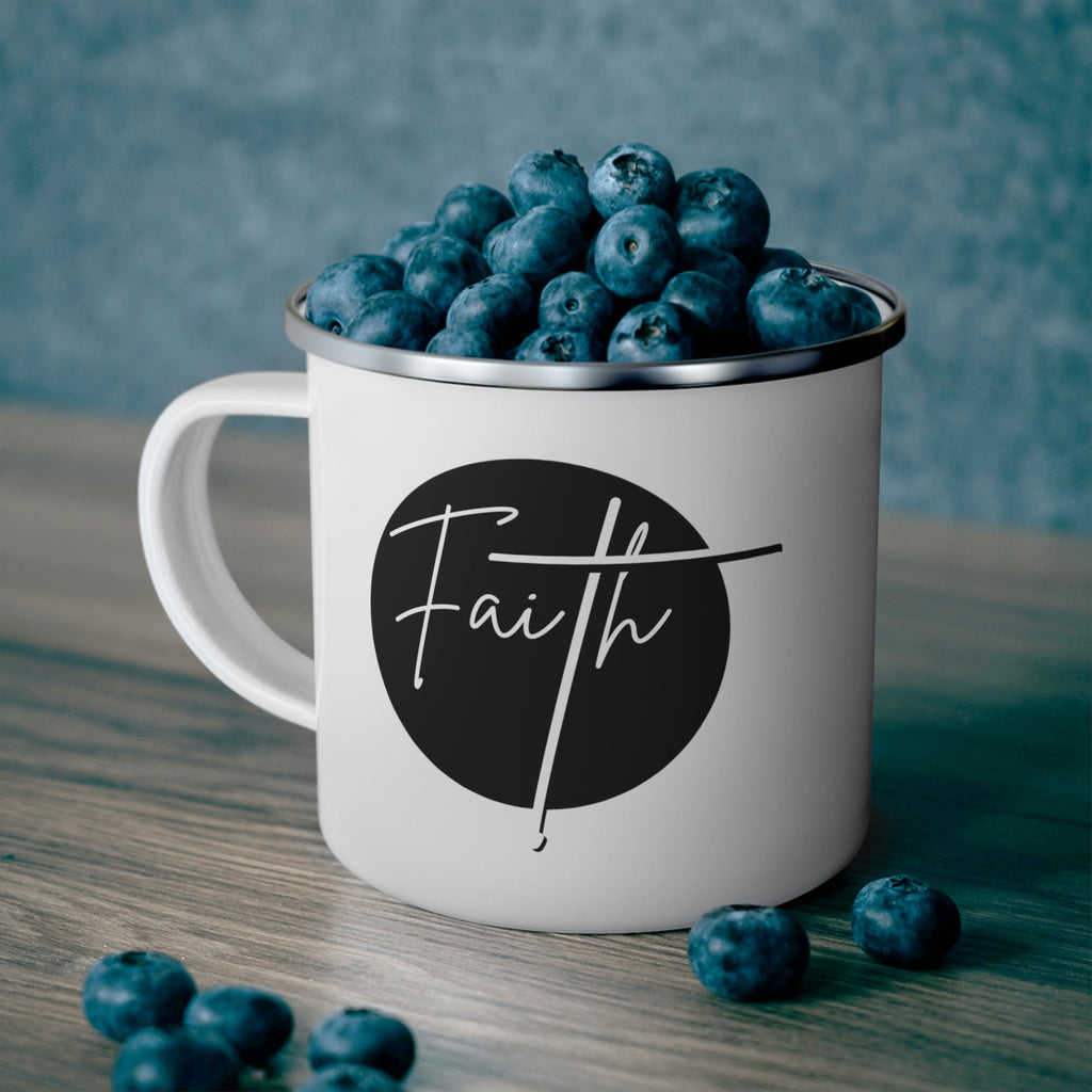 Enamel Camping Mug - Faith - Christian Affirmation