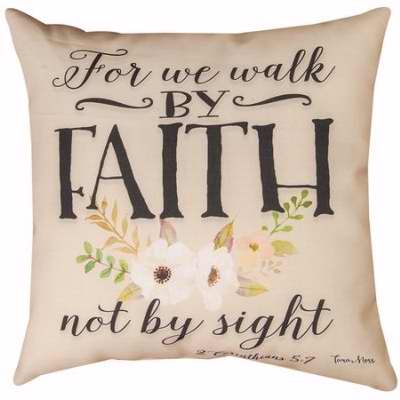 Manual Woodworkers & Weavers 85924 18 x 18 in. Walk by Faith-Indoor &