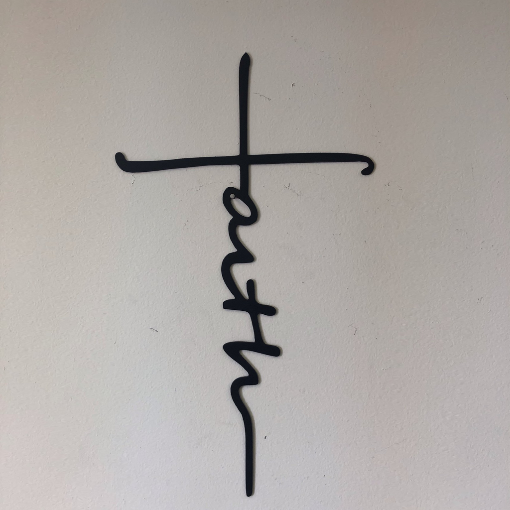 Faith Cross - Metal Wall Art