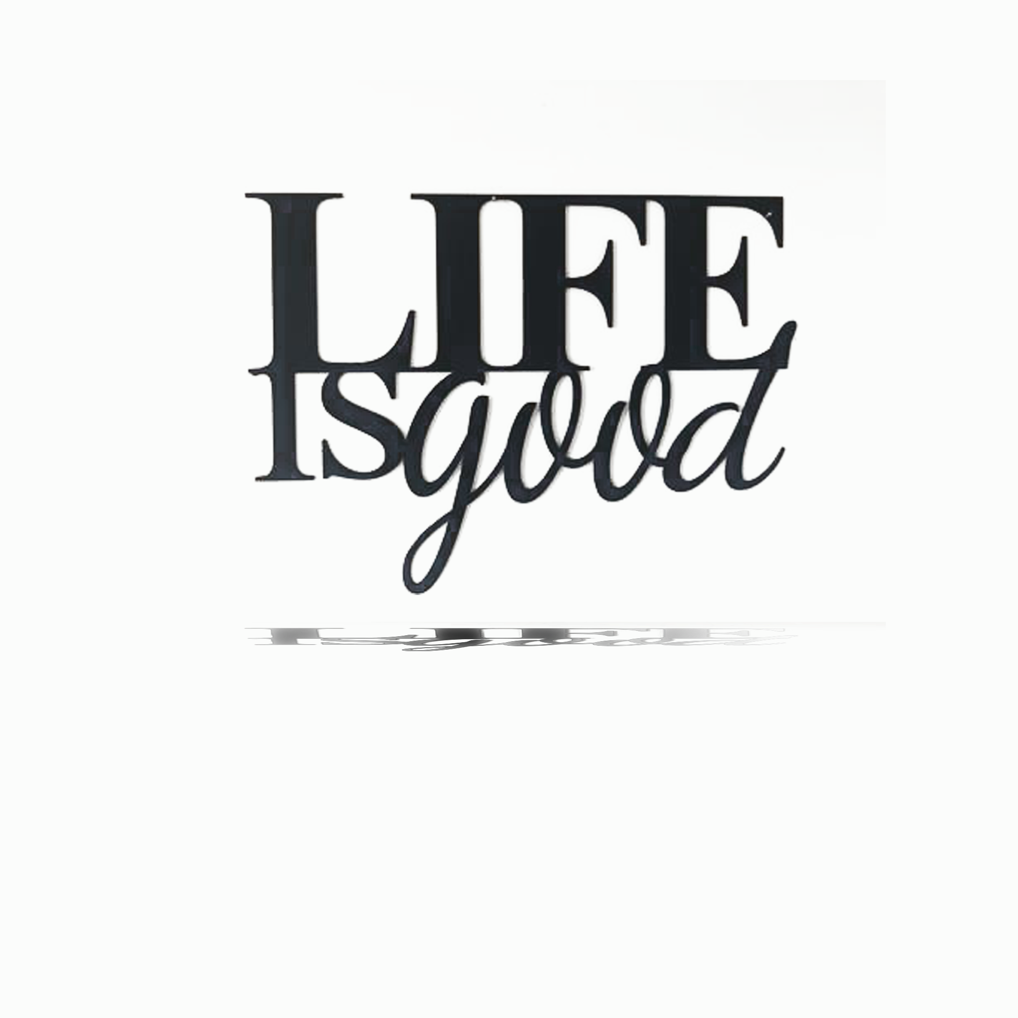 Life Is Good Metal Wall Art Sign