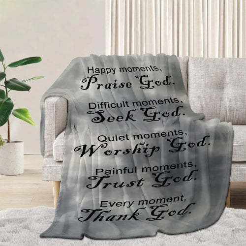 Christian Blanket Religious Healing Mind Inspirational Faith Throw