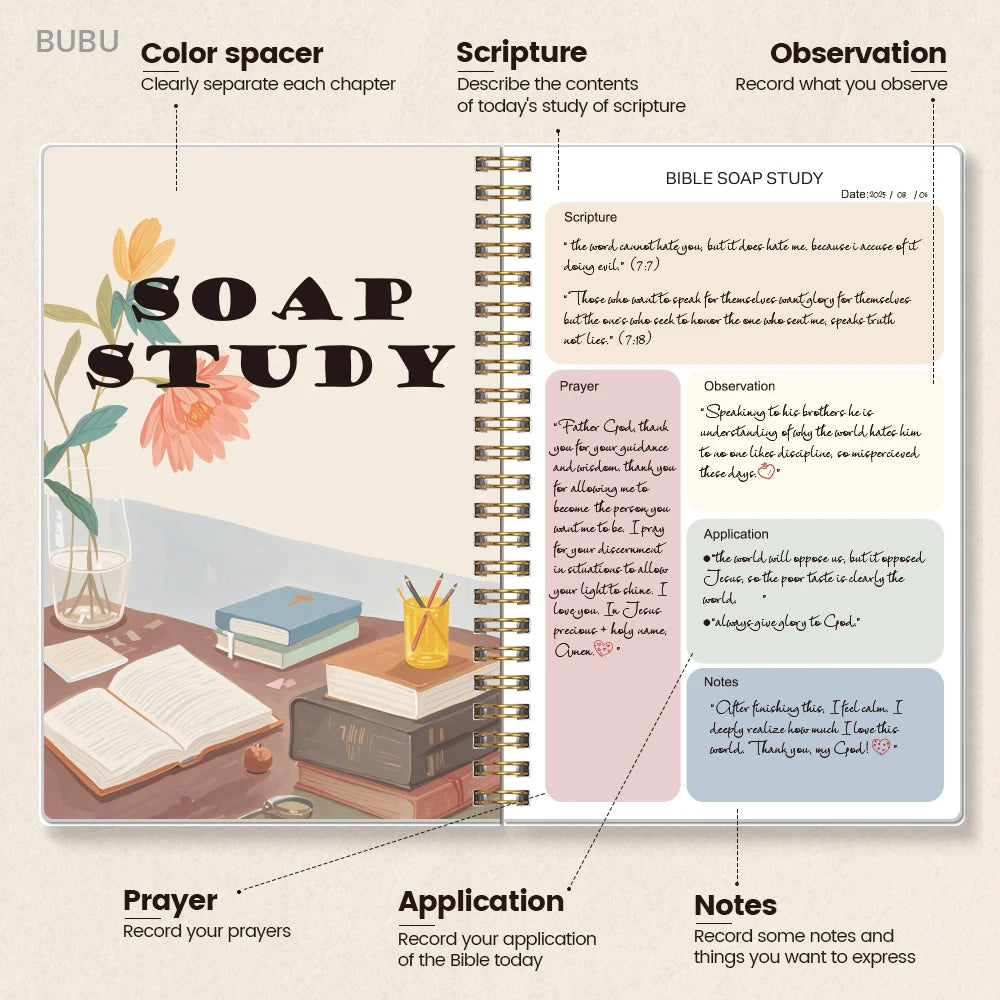 Daily Bible Study Journal - S.O.A.P Method Bible Study