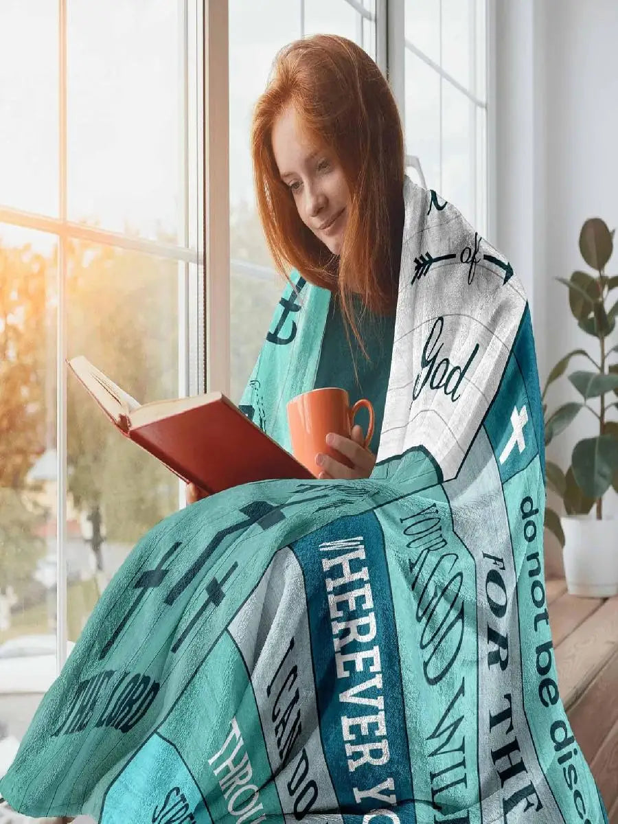 Christian Faith Throw Blanket Jesus Loves You x Inspirational Gifts