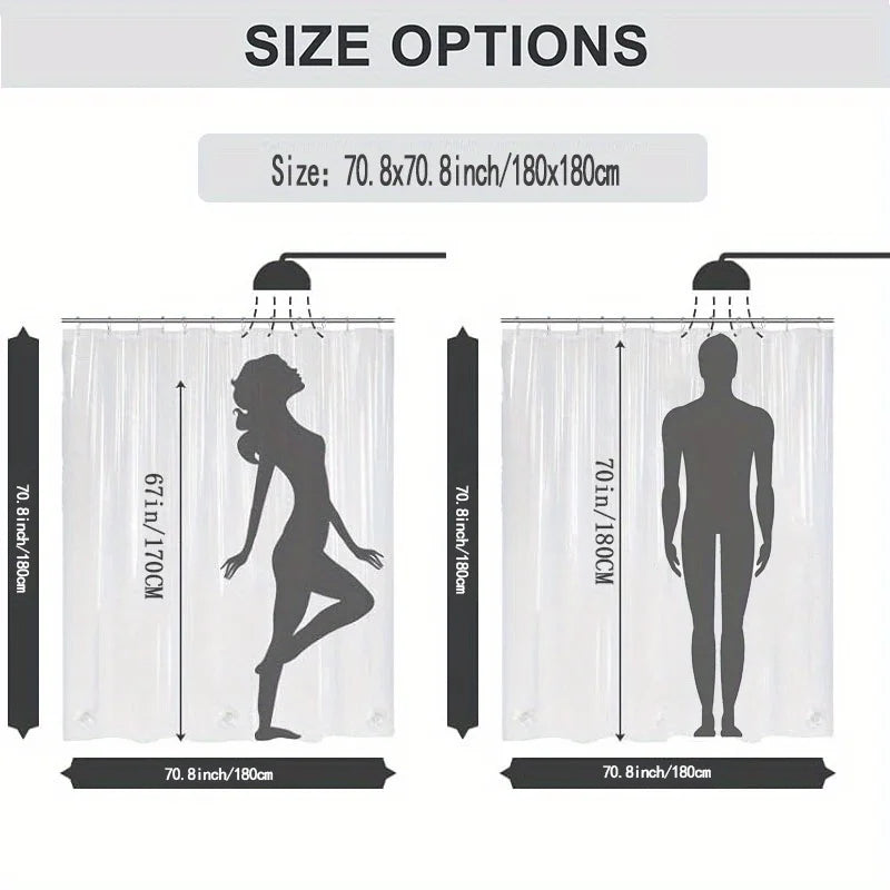 "Be Still and Know" Inspirational Floral Shower Curtain