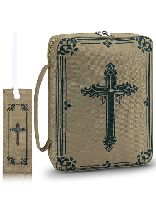 Cross Print Bible Bag Organizer with Bookmark