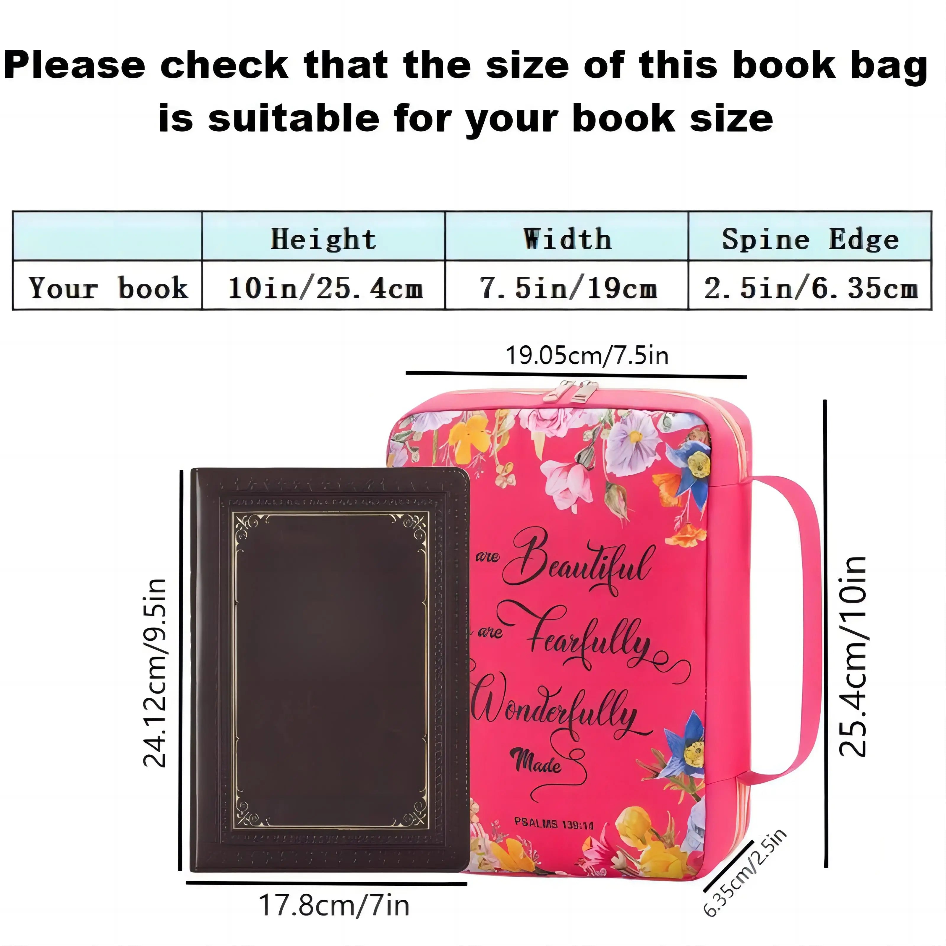 Bible Cover Carrying Case with Bookmark