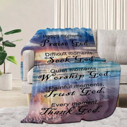 Christian Blanket Religious Healing Mind Inspirational Faith Throw