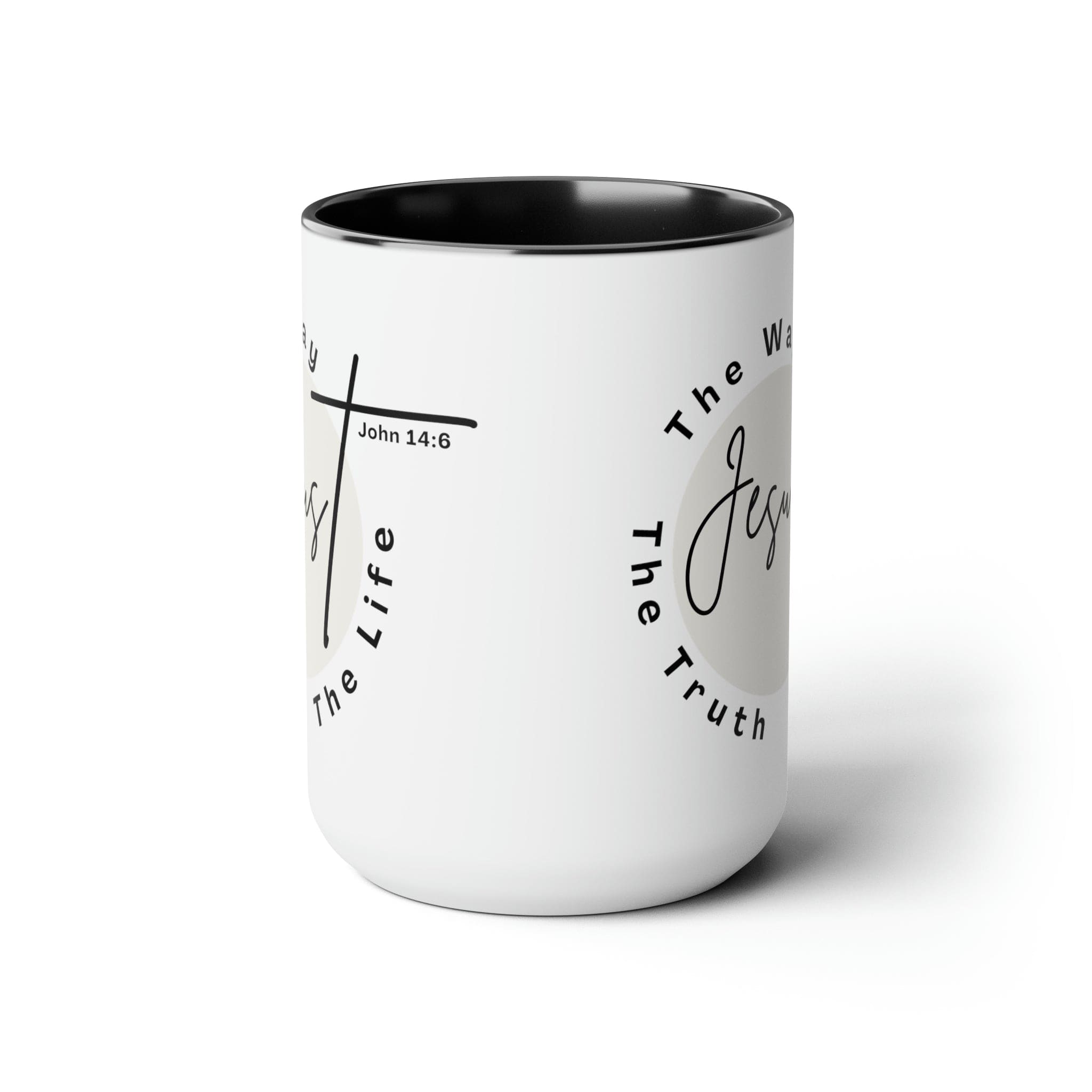 Ceramic Coffee Mug 15oz - Jesus the Way the Truth the Life - Christian