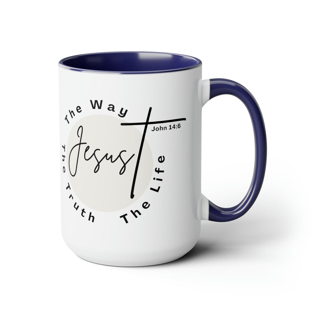 Ceramic Coffee Mug 15oz - Jesus the Way the Truth the Life - Christian