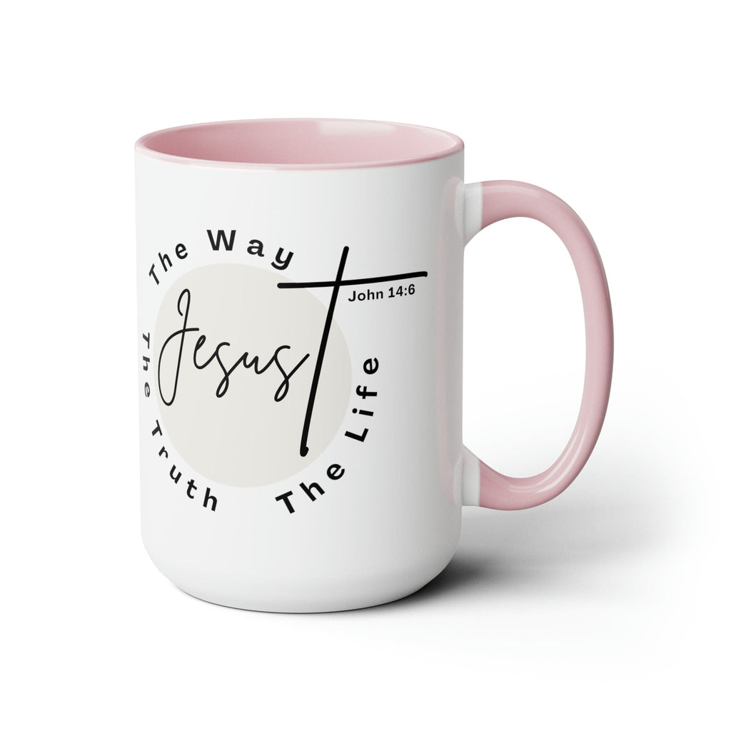 Ceramic Coffee Mug 15oz - Jesus the Way the Truth the Life - Christian