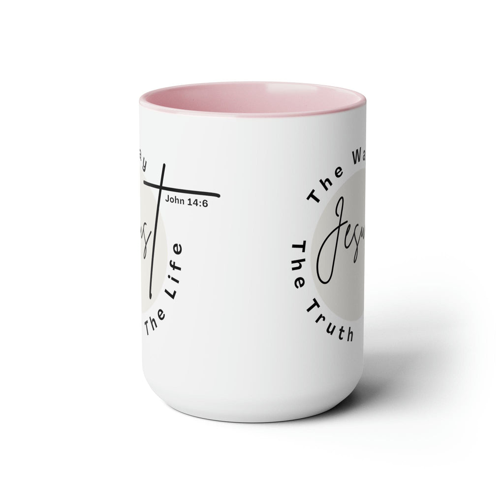 Ceramic Coffee Mug 15oz - Jesus the Way the Truth the Life - Christian