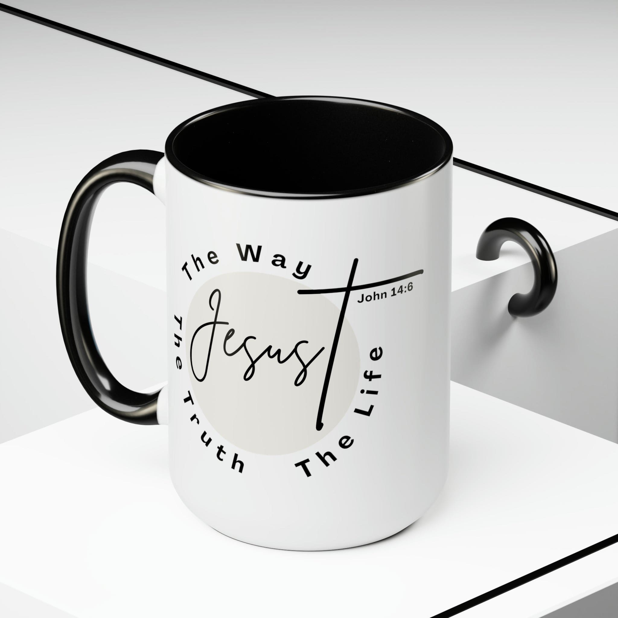 Ceramic Coffee Mug 15oz - Jesus the Way the Truth the Life - Christian
