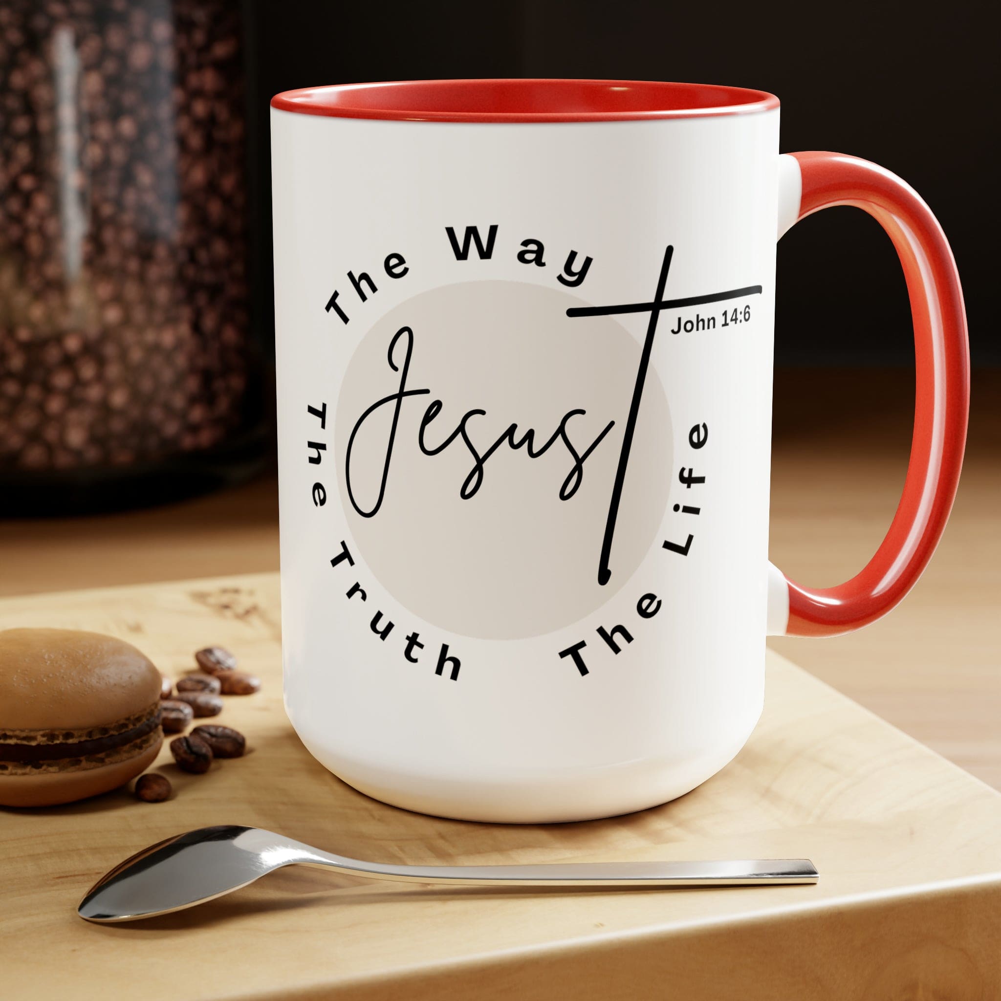 Ceramic Coffee Mug 15oz - Jesus the Way the Truth the Life - Christian