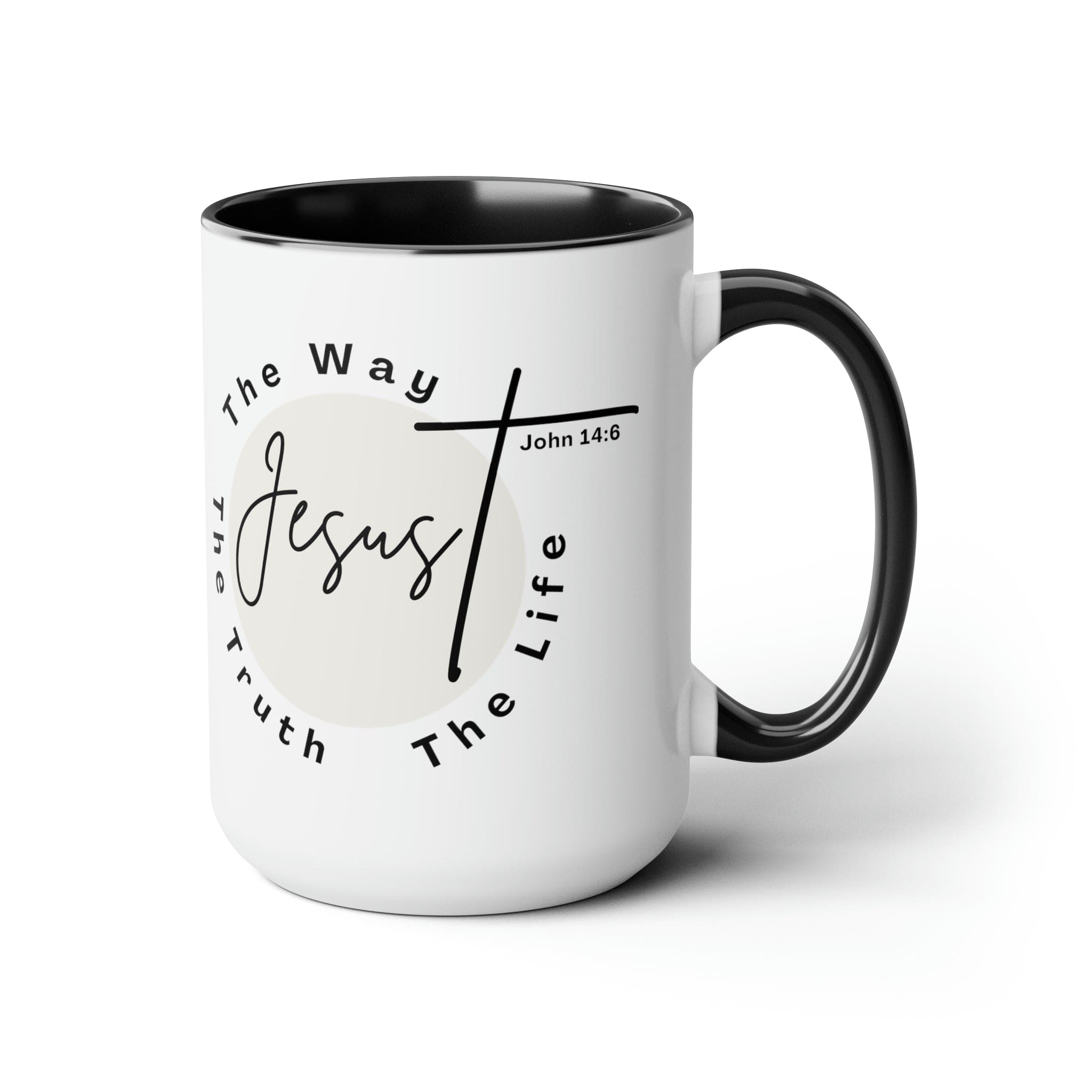 Ceramic Coffee Mug 15oz - Jesus the Way the Truth the Life - Christian