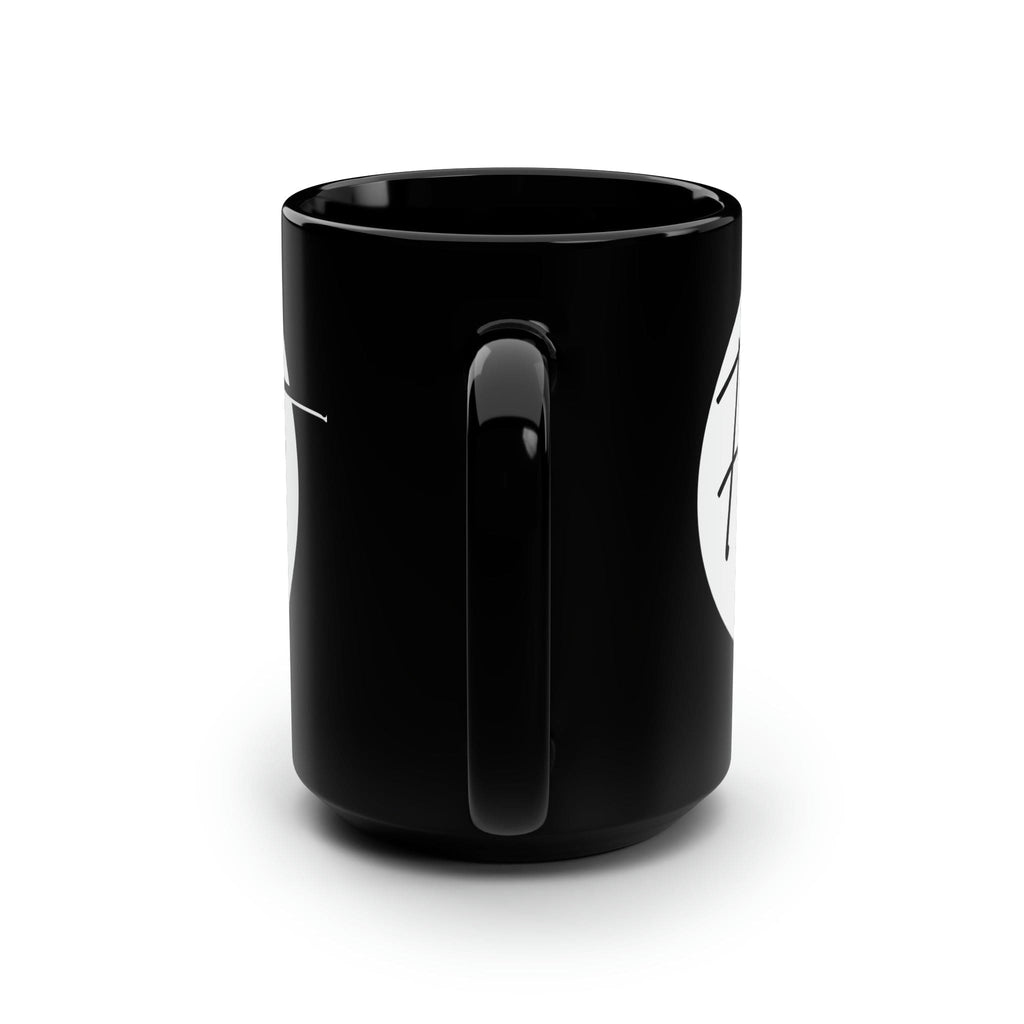 Black Ceramic Mug - 15oz Faith - Christian Affirmation