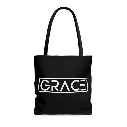 Large Tote Bag - Grace Christian Inspiration Word Art
