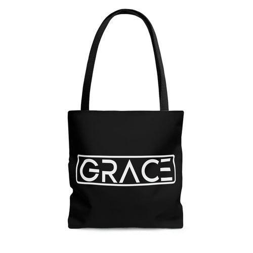 Large Tote Bag - Grace Christian Inspiration Word Art