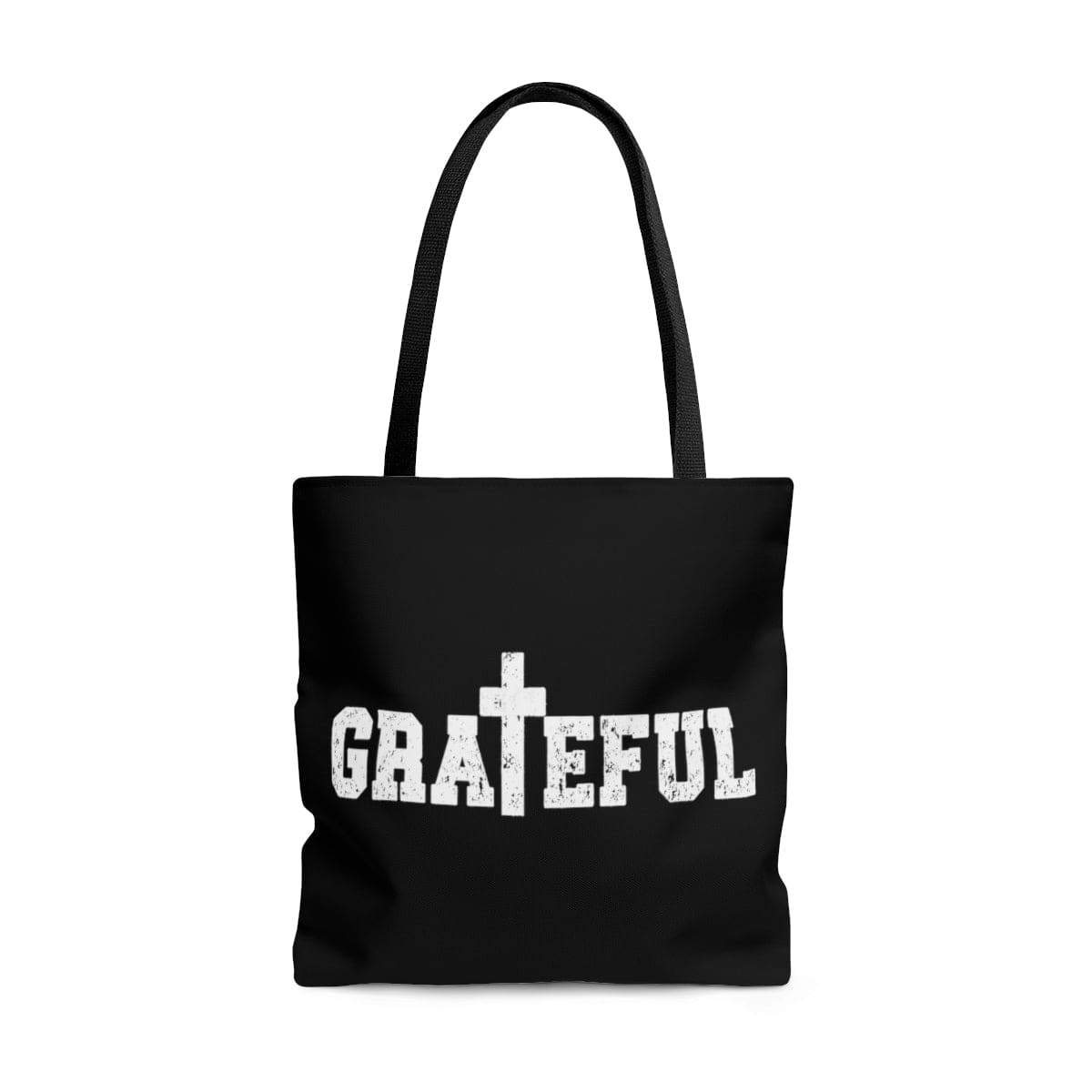 Large Tote Bag - Grateful Christian Inspiration Affirmation