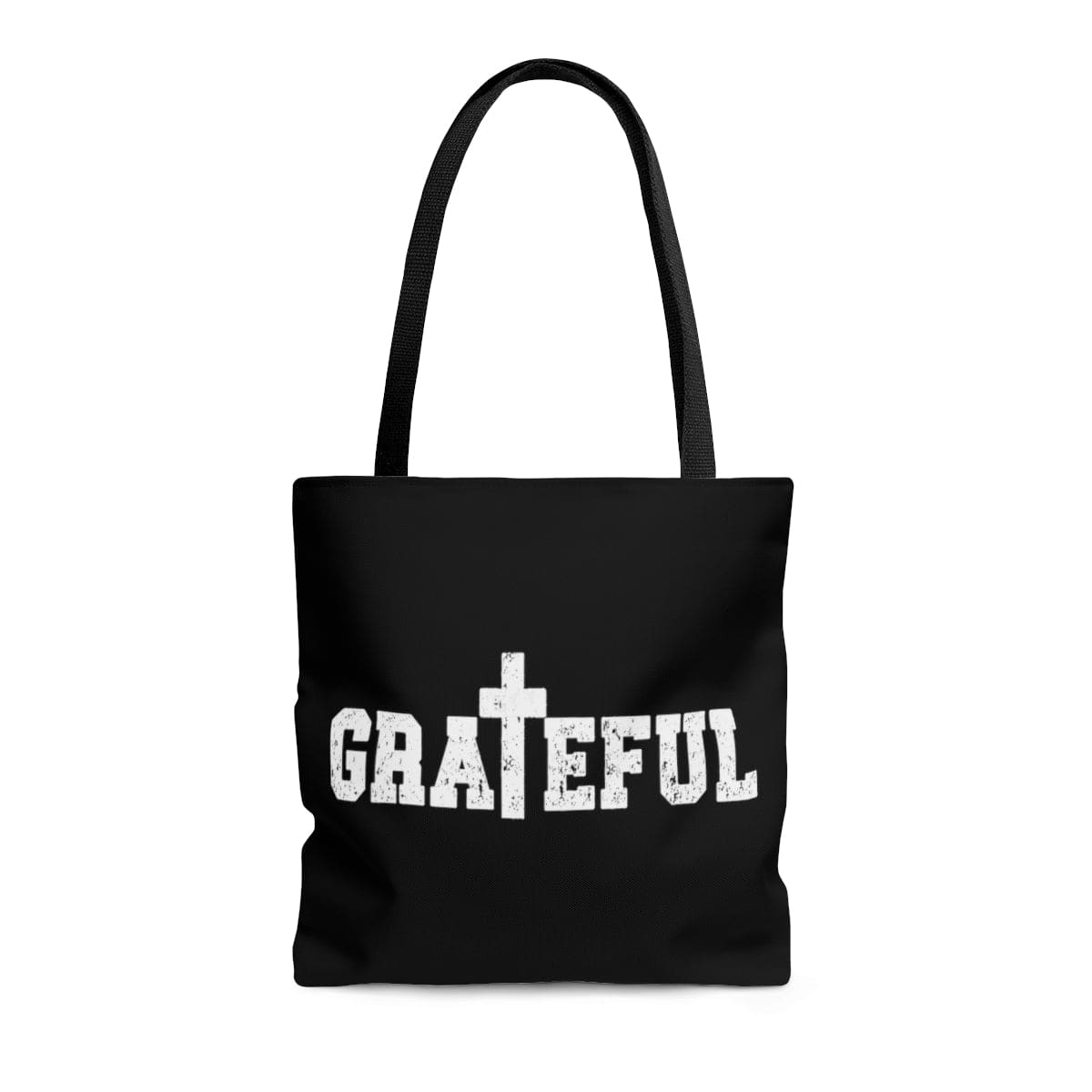 Large Tote Bag - Grateful Christian Inspiration Affirmation