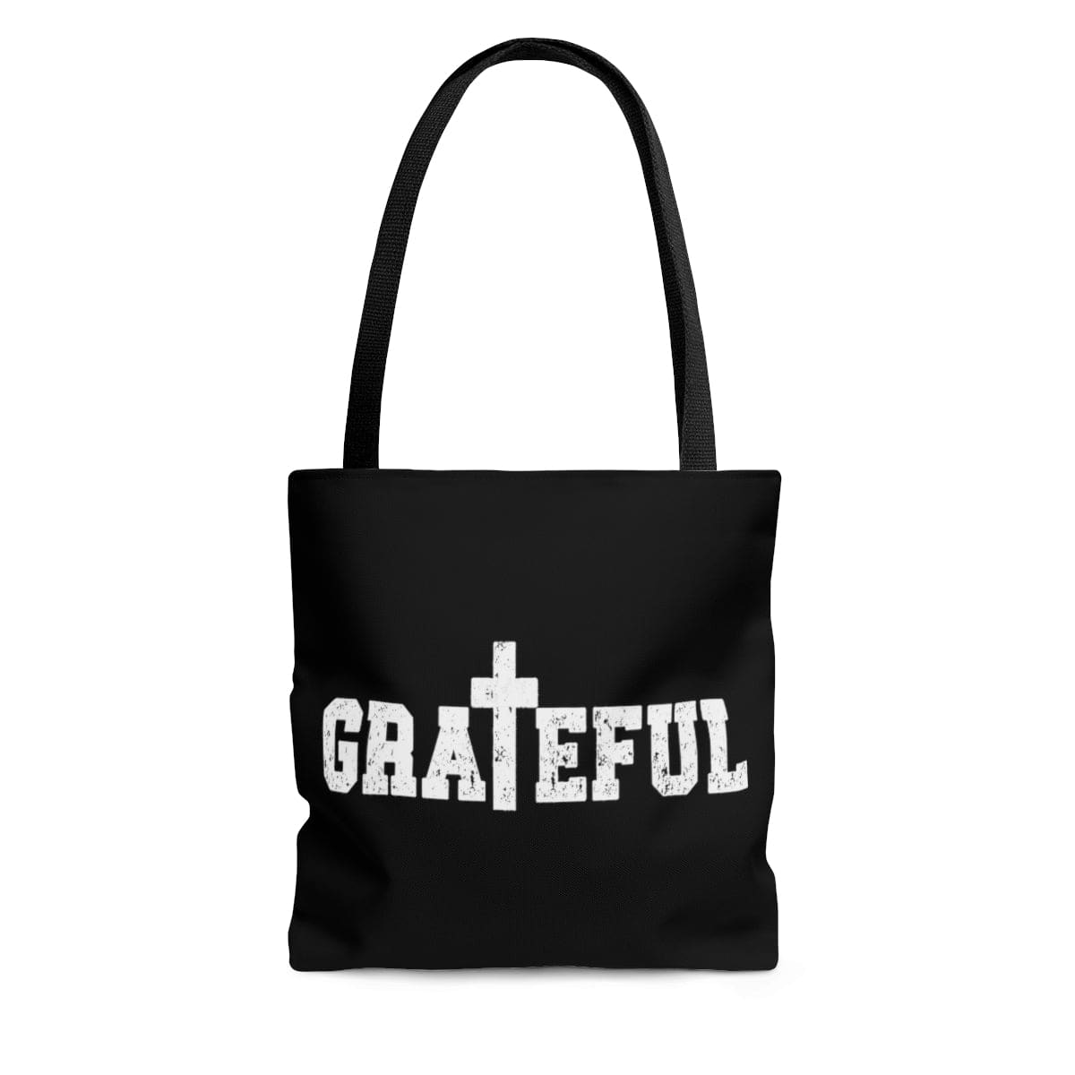Large Tote Bag - Grateful Christian Inspiration Affirmation