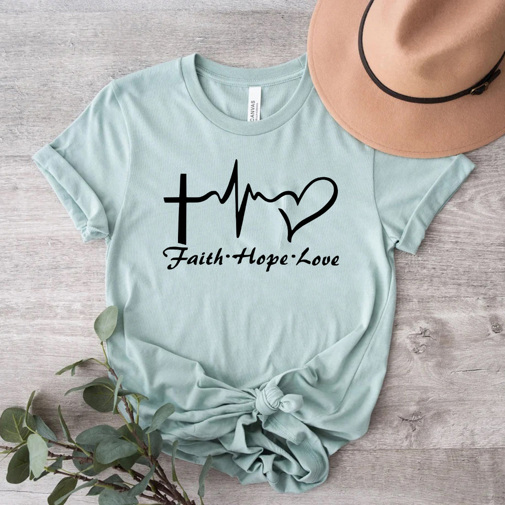 Faith Hope Love T-Shirt in 12 Colors!
