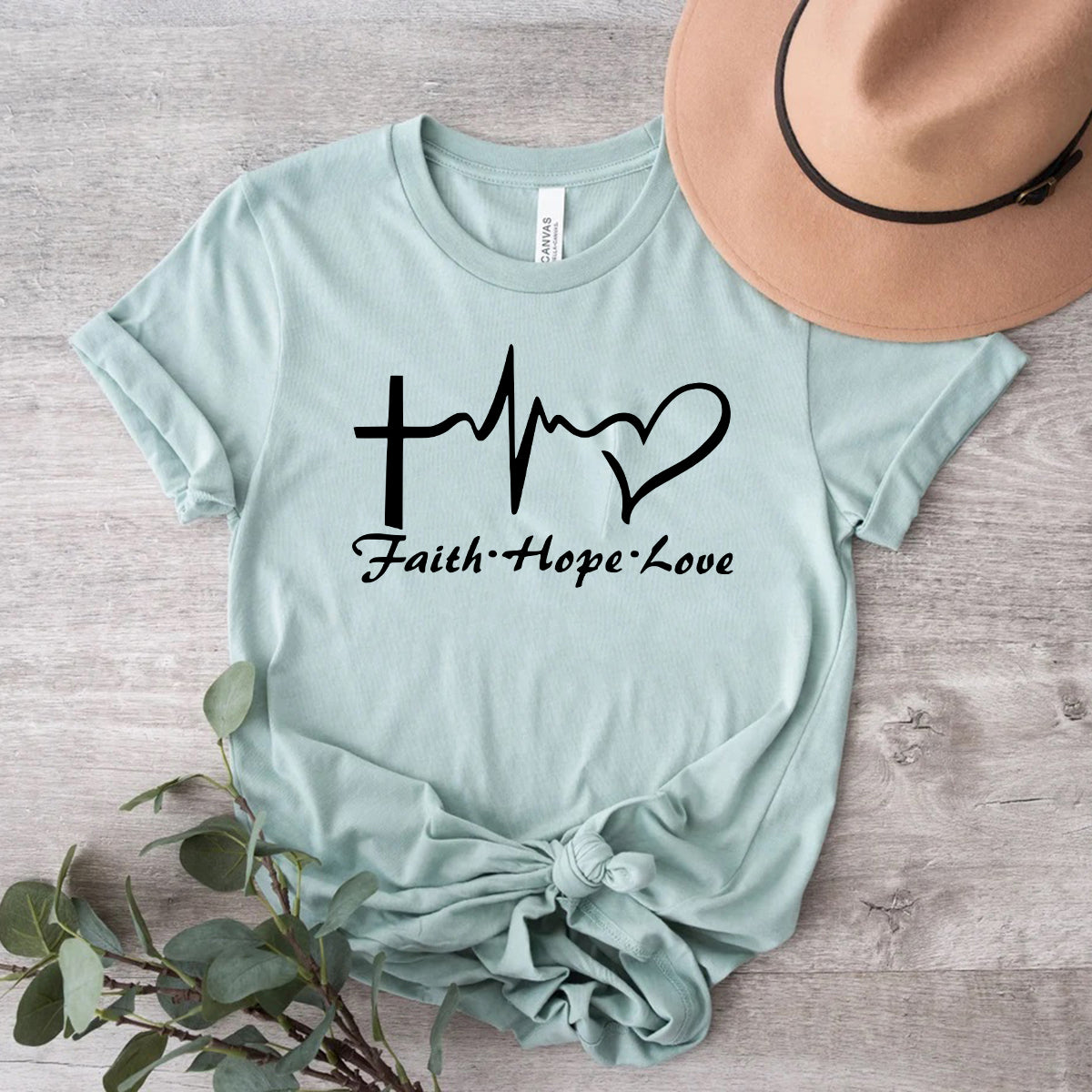 Faith Hope Love T-Shirt in 12 Colors!