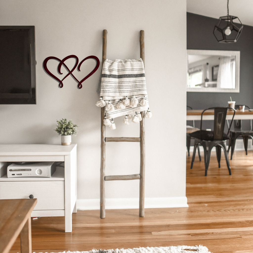 Double Heart - Metal Wall Art