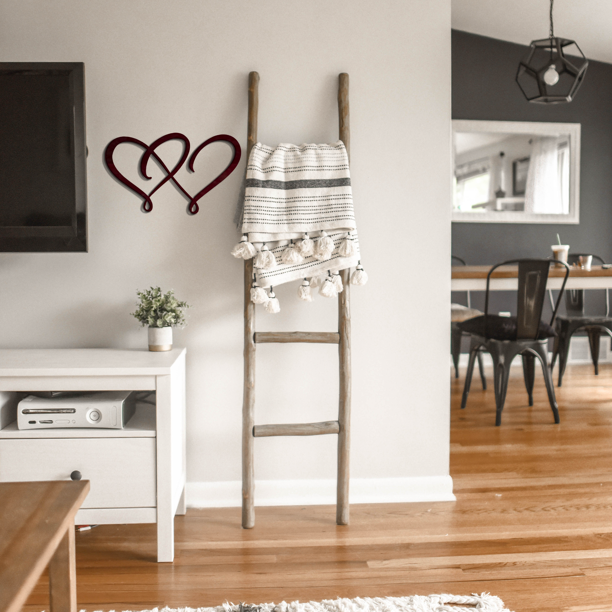 Double Heart - Metal Wall Art