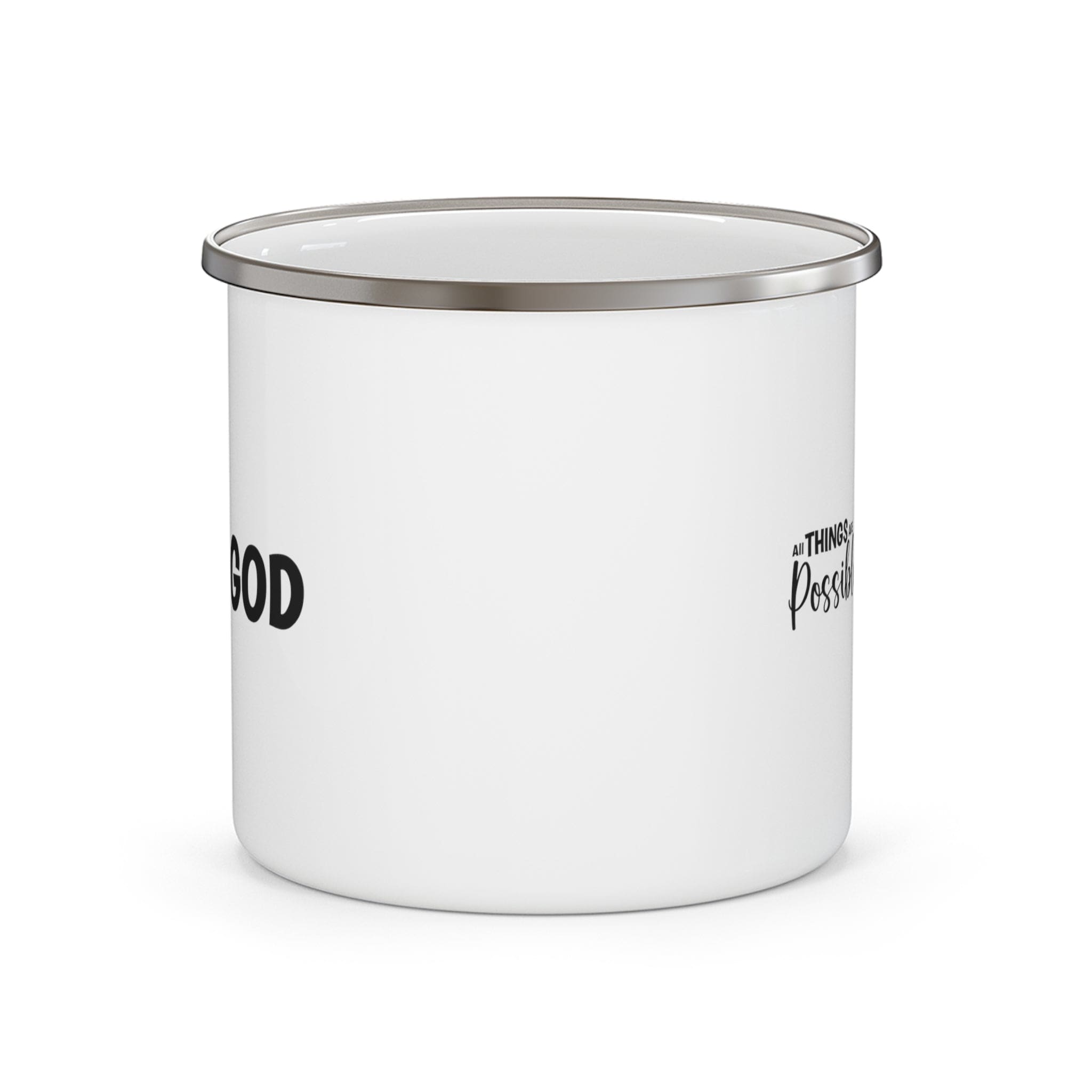 Enamel Camping Mug - All Things are Possible with God