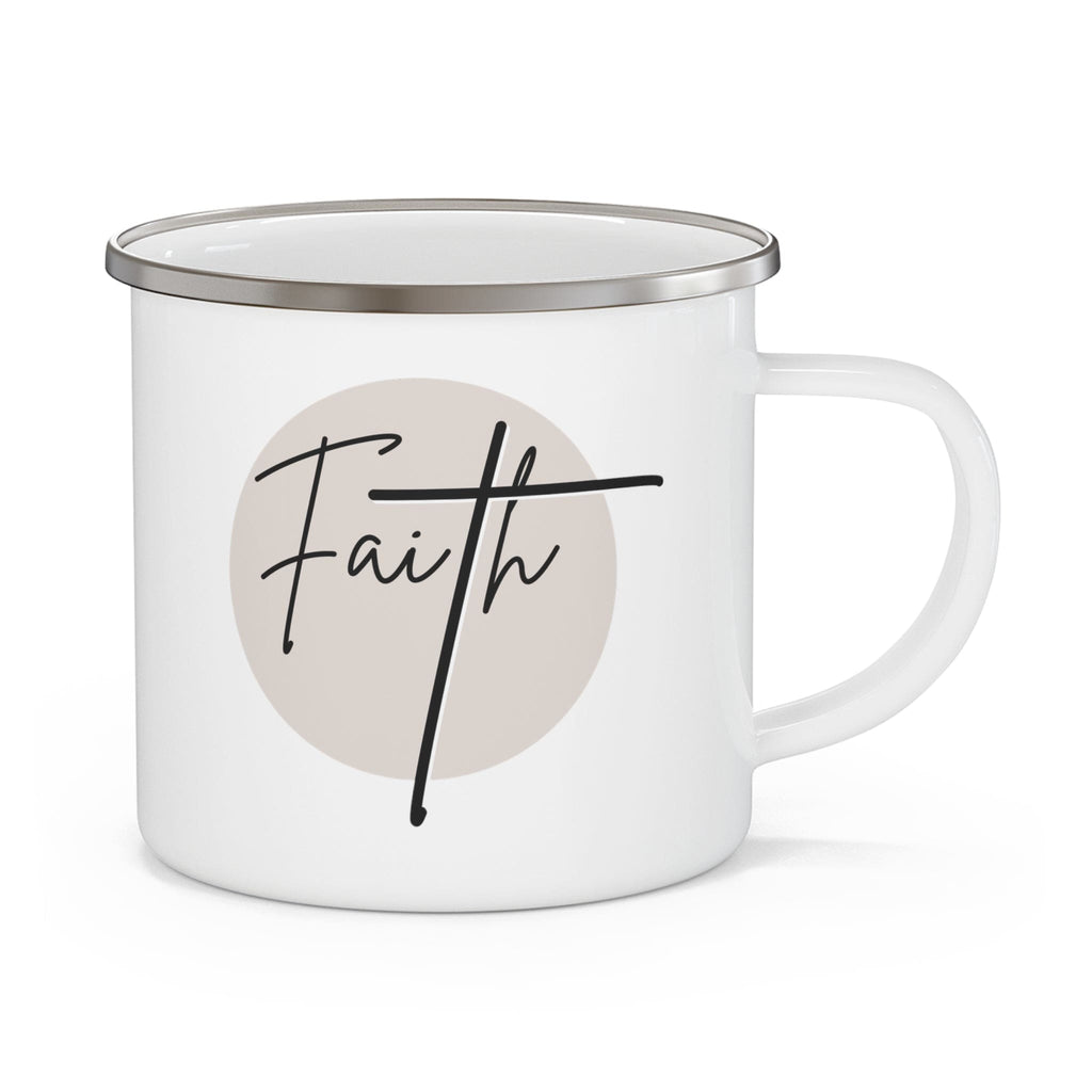 Enamel Camping Mug - Faith - Christian Affirmation