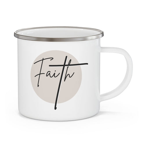 Enamel Camping Mug Faith - Christian Affirmation