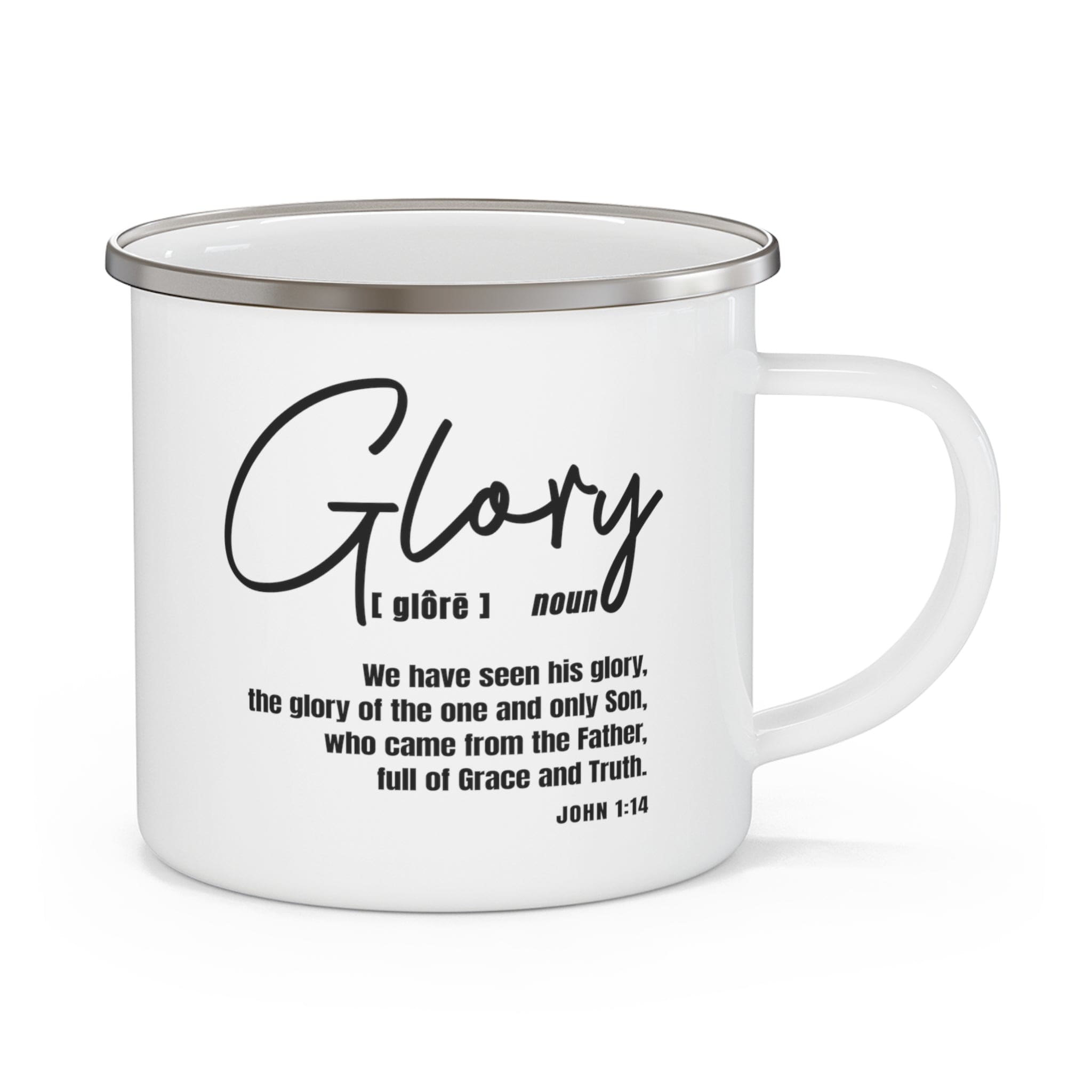 Enamel Camping Mug - Glory - Christian Inspiration