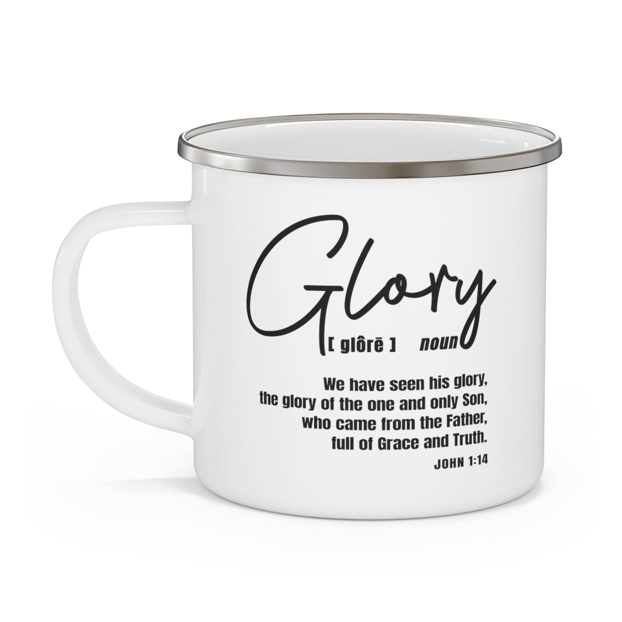 Enamel Camping Mug - Glory - Christian Inspiration