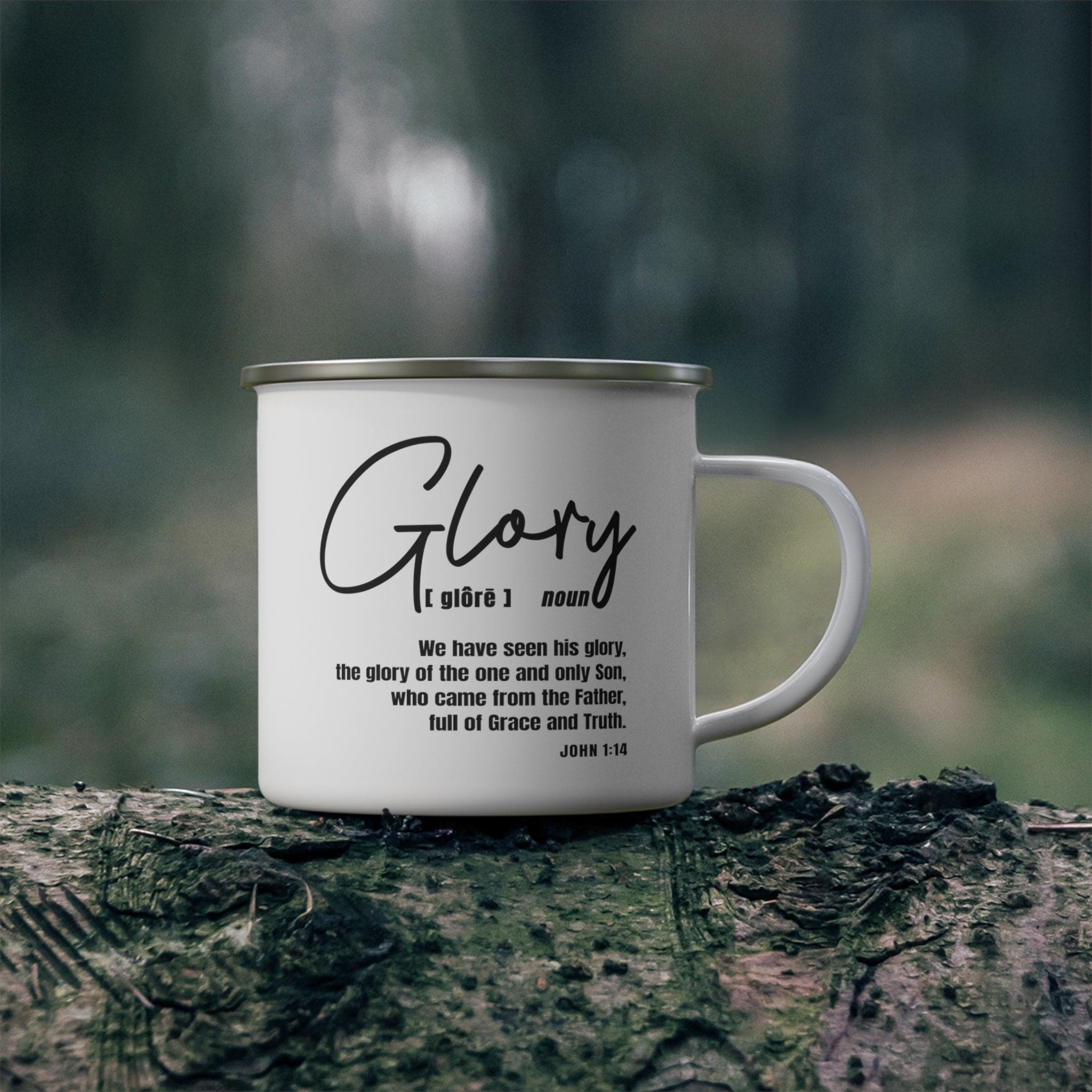 Enamel Camping Mug - Glory - Christian Inspiration