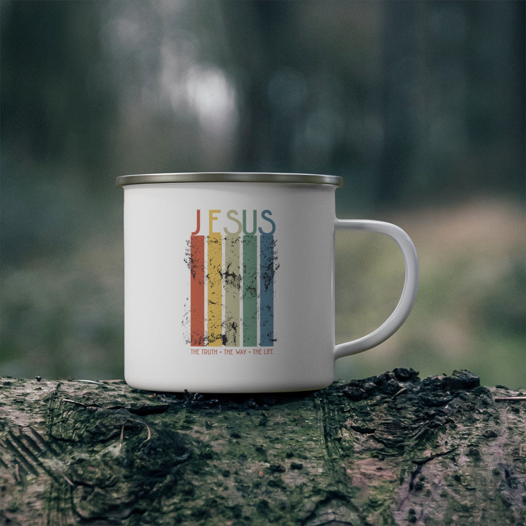 Enamel Camping Mug - Jesus the Truth the Way the Life