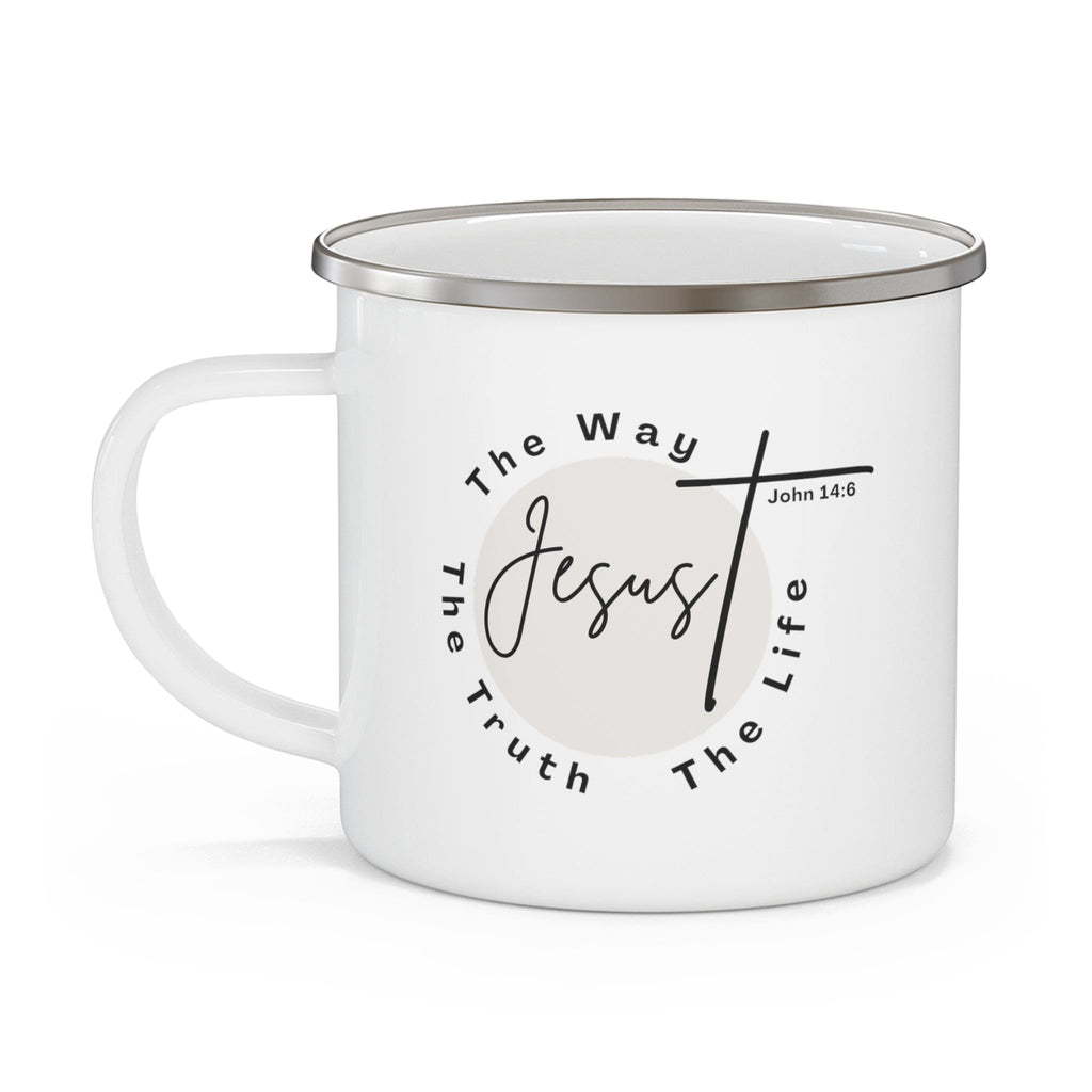 Enamel Camping Mug - Jesus the Way the Truth the Life