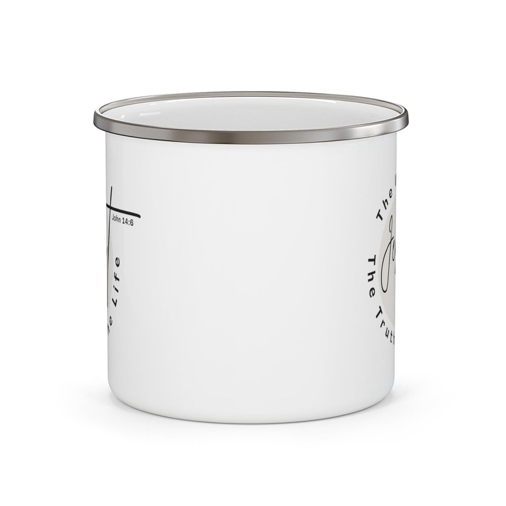 Enamel Camping Mug - Jesus the Way the Truth the Life