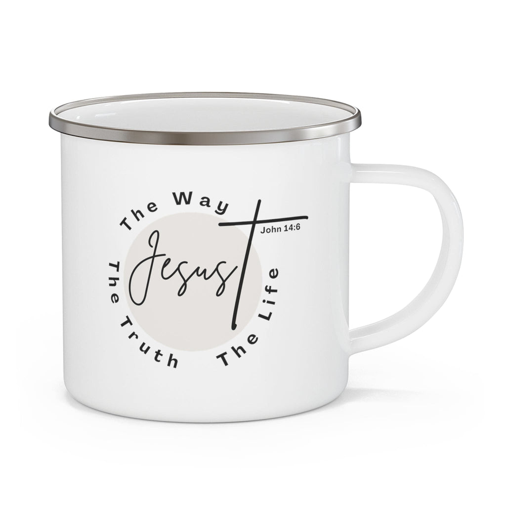 Enamel Camping Mug - Jesus the Way the Truth the Life