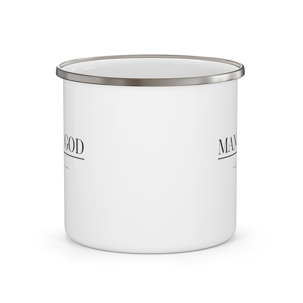 Enamel Camping Mug Man of God Black Print