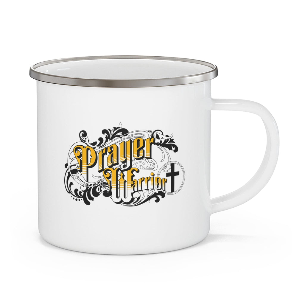 Enamel Camping Mug - Prayer Warrior Christian Inspiration