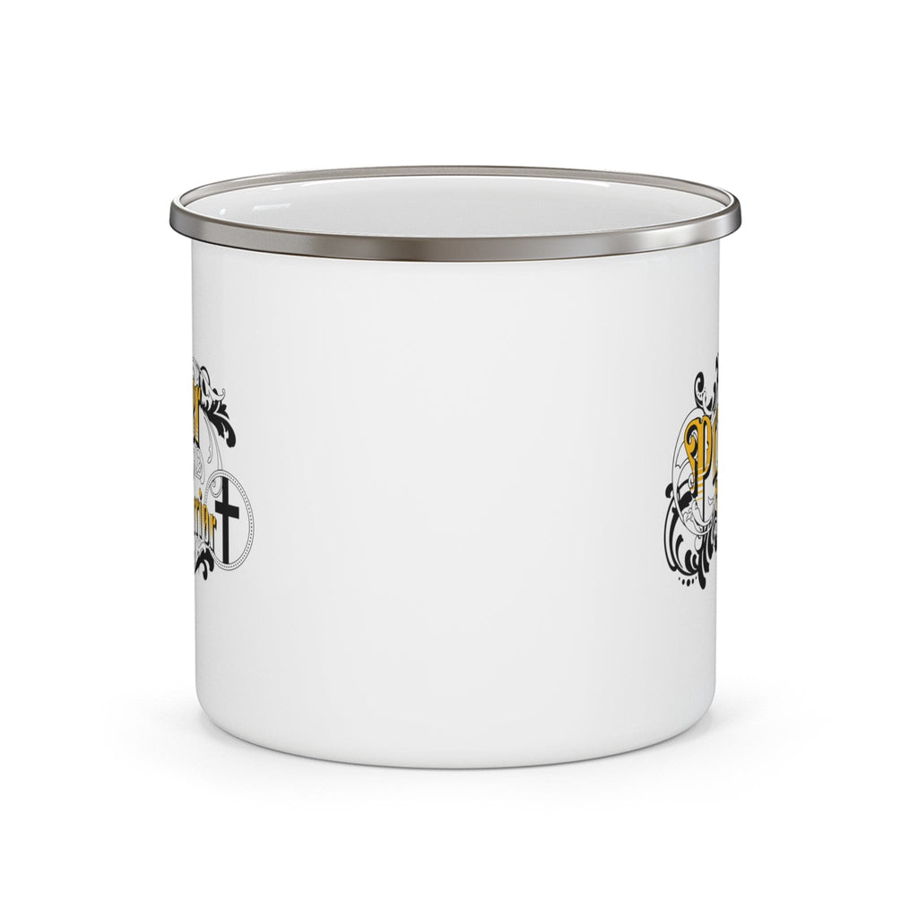 Enamel Camping Mug - Prayer Warrior Christian Inspiration