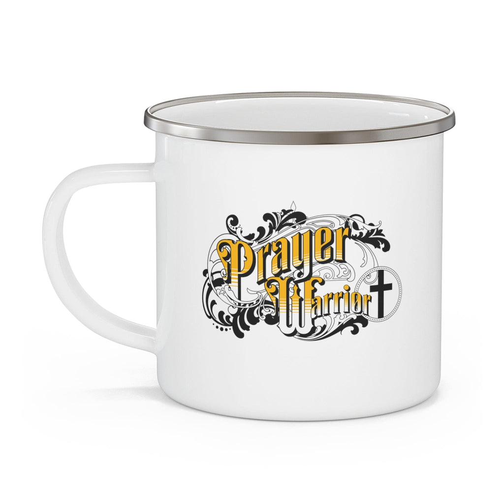 Enamel Camping Mug - Prayer Warrior Christian Inspiration