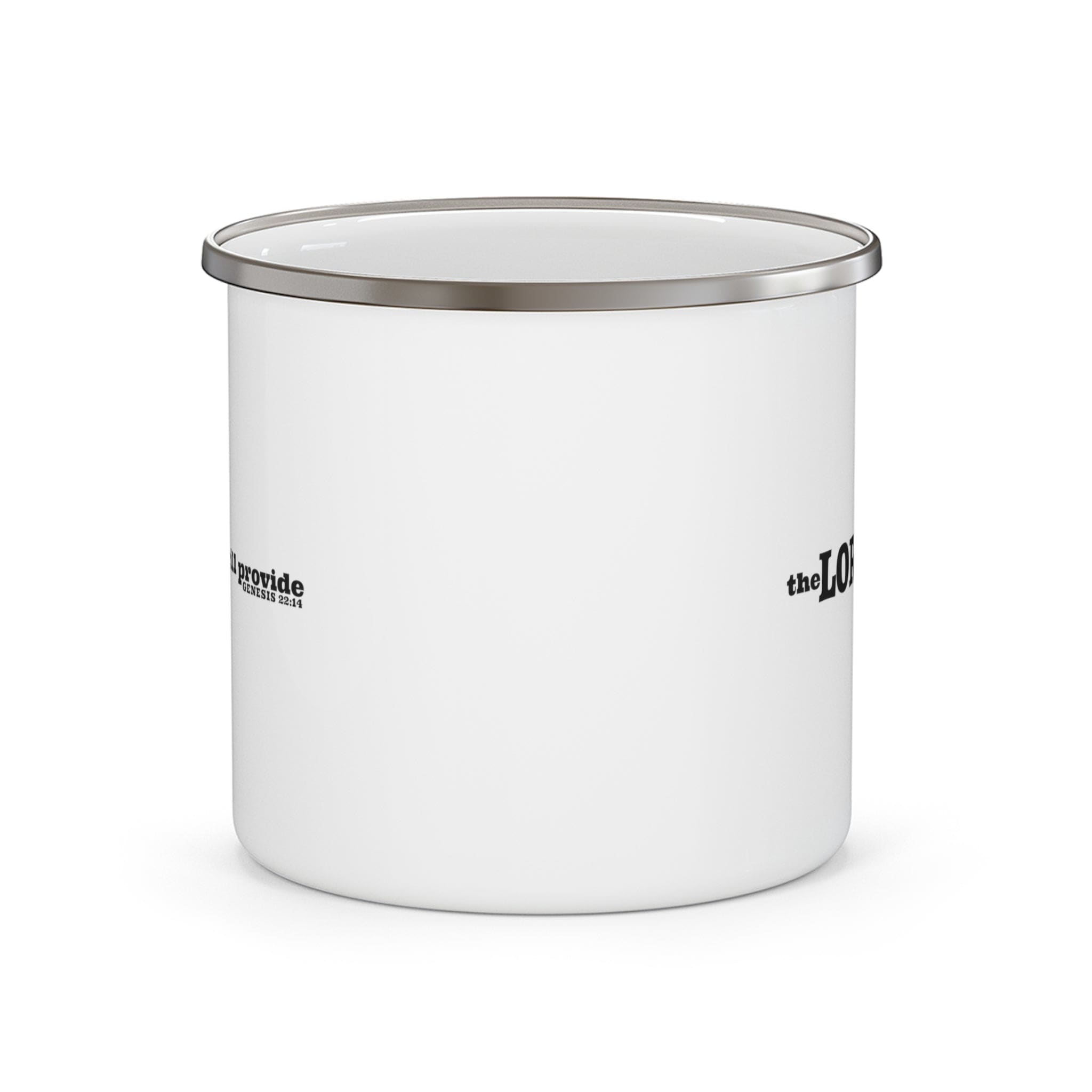 Enamel Camping Mug - the Lord will Provide - Genesis 22:14 Christian