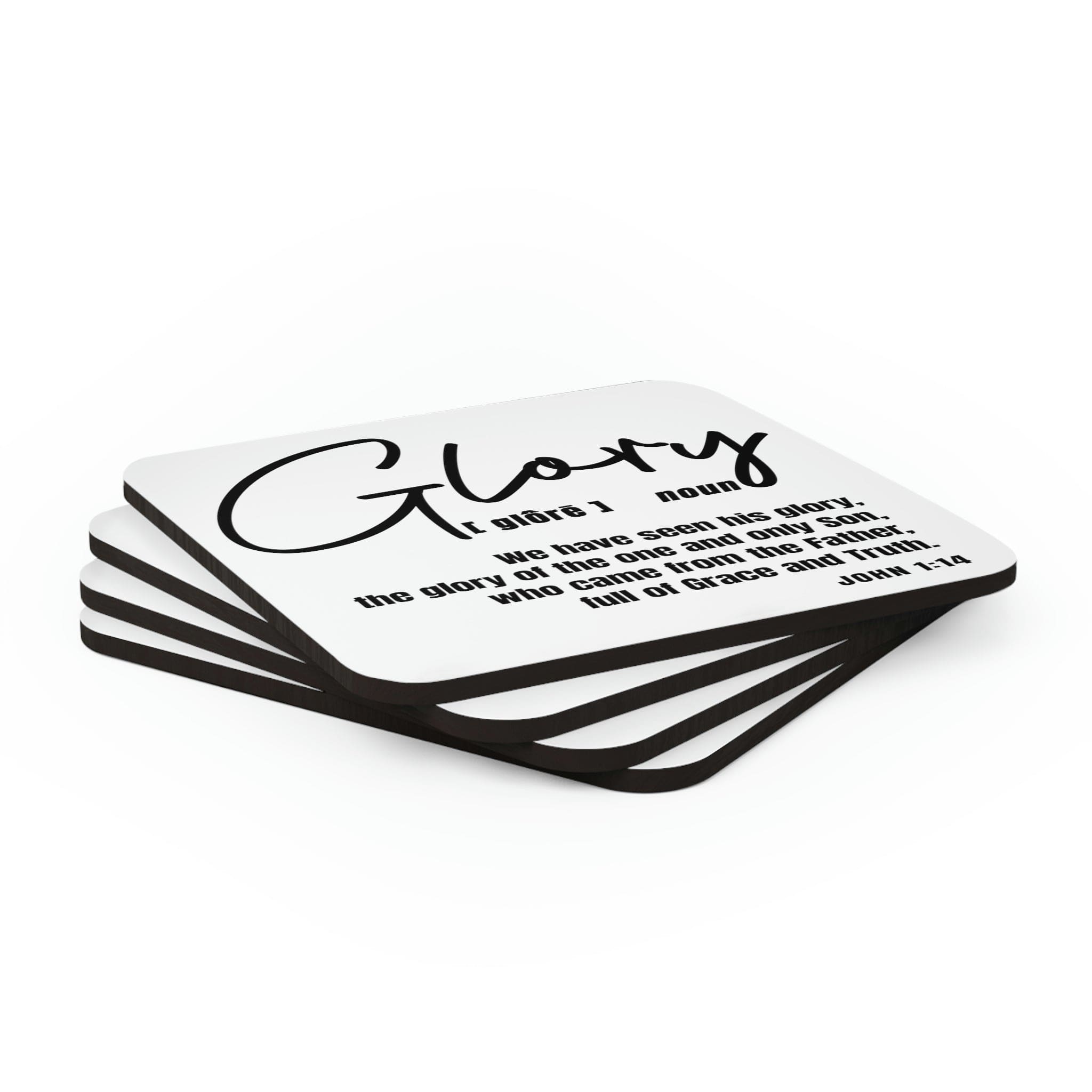 Home Decor Coaster Set - 4 Piece Home/office Glory Christian
