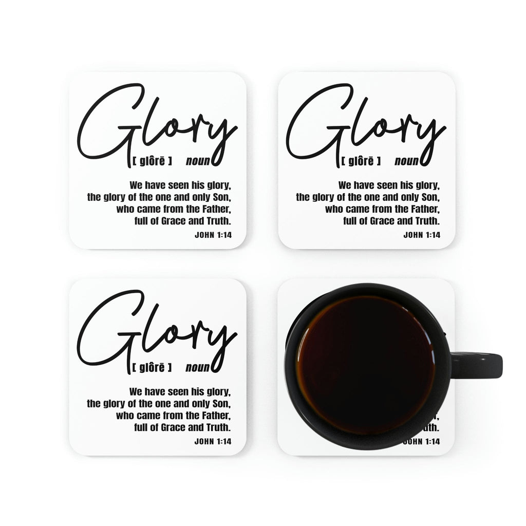 Home Decor Coaster Set - 4 Piece Home/office Glory Christian