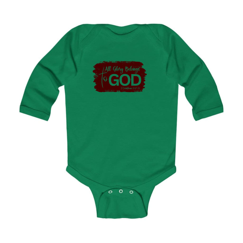 Infant Long Sleeve Graphic T-shirt All Glory Belongs to God Christian