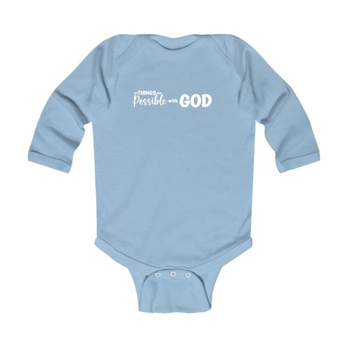 Infant Long Sleeve Graphic T-shirt - All Things are Possible with God
