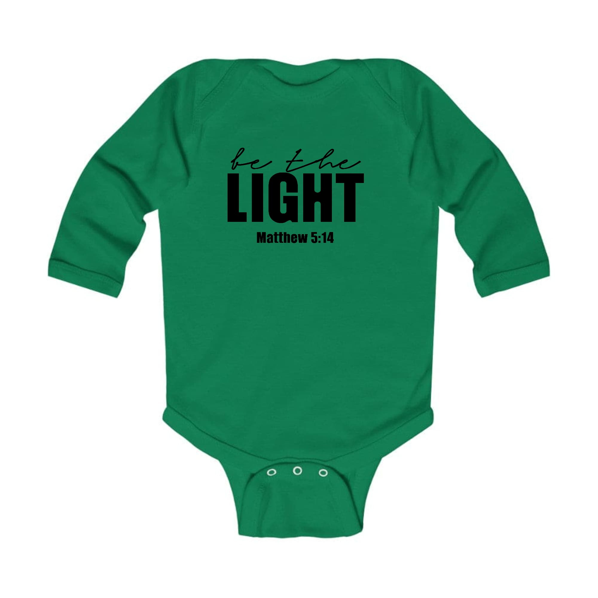 Infant Long Sleeve Graphic T-shirt be the Light Inspirational Art