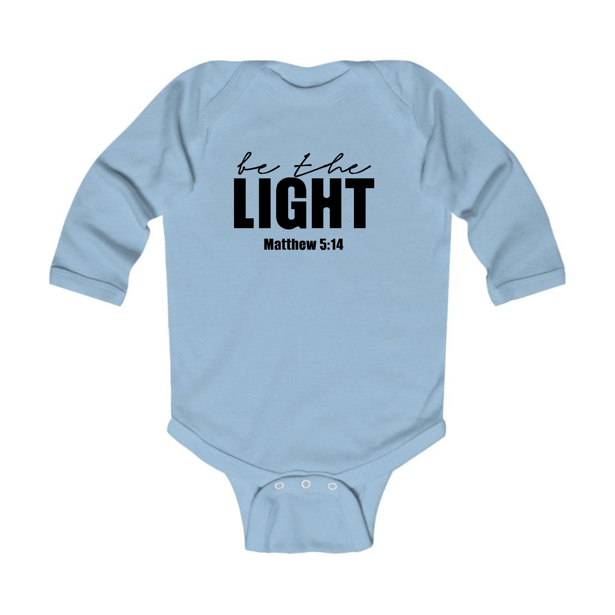 Infant Long Sleeve Graphic T-shirt be the Light Inspirational Art