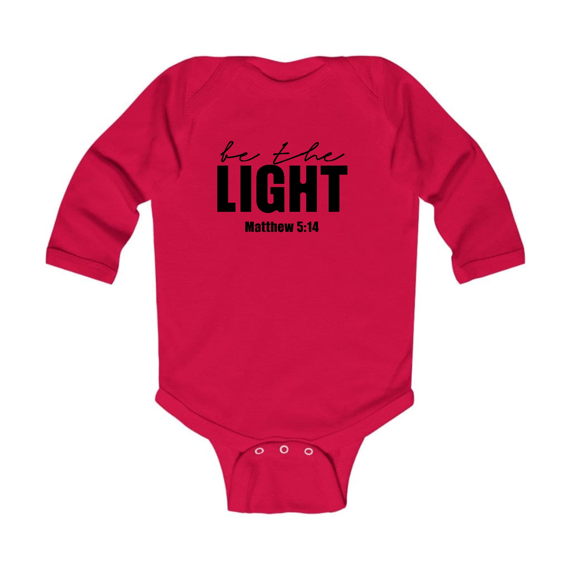 Infant Long Sleeve Graphic T-shirt be the Light Inspirational Art